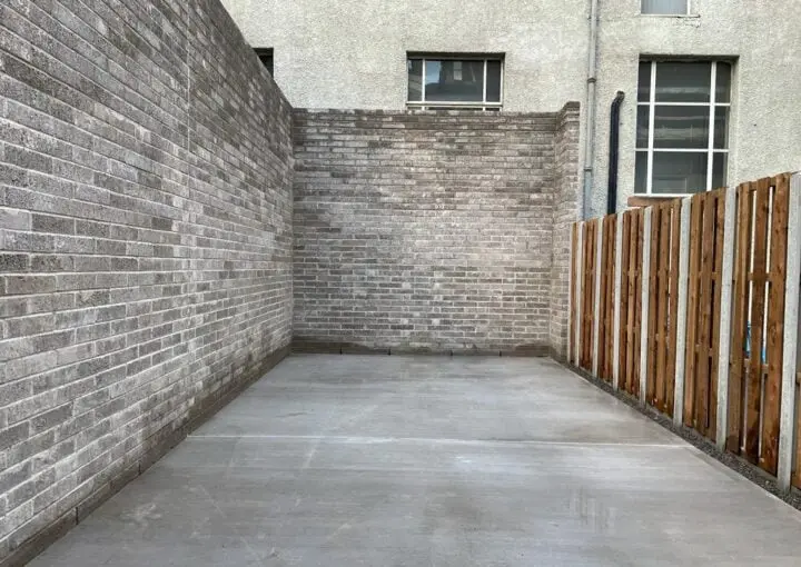 New tank pad concrete