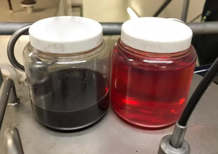 Fuel Samples in Containers Before and After