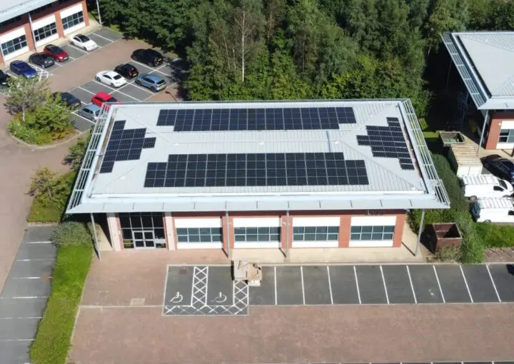 industrial estate with solar power