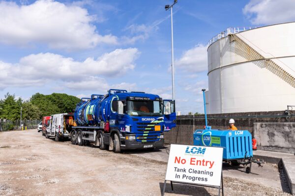 LCM Environmental tank cleaning at Valero fuel terminal, Trafford Park, Manchester